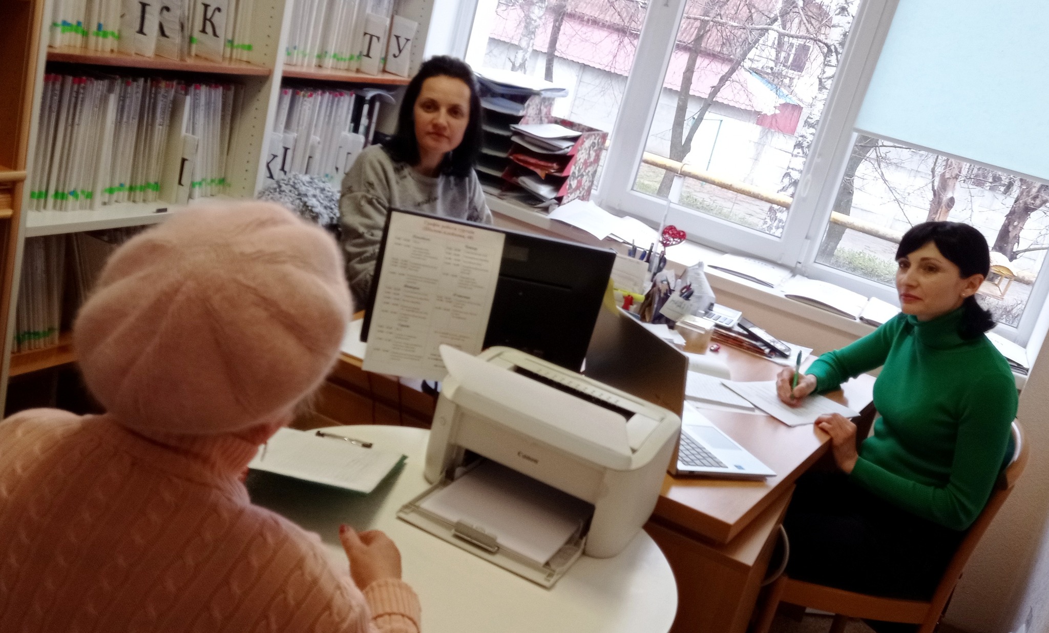 Прийом клієнтів соціальними працівниками відділення денного перебування