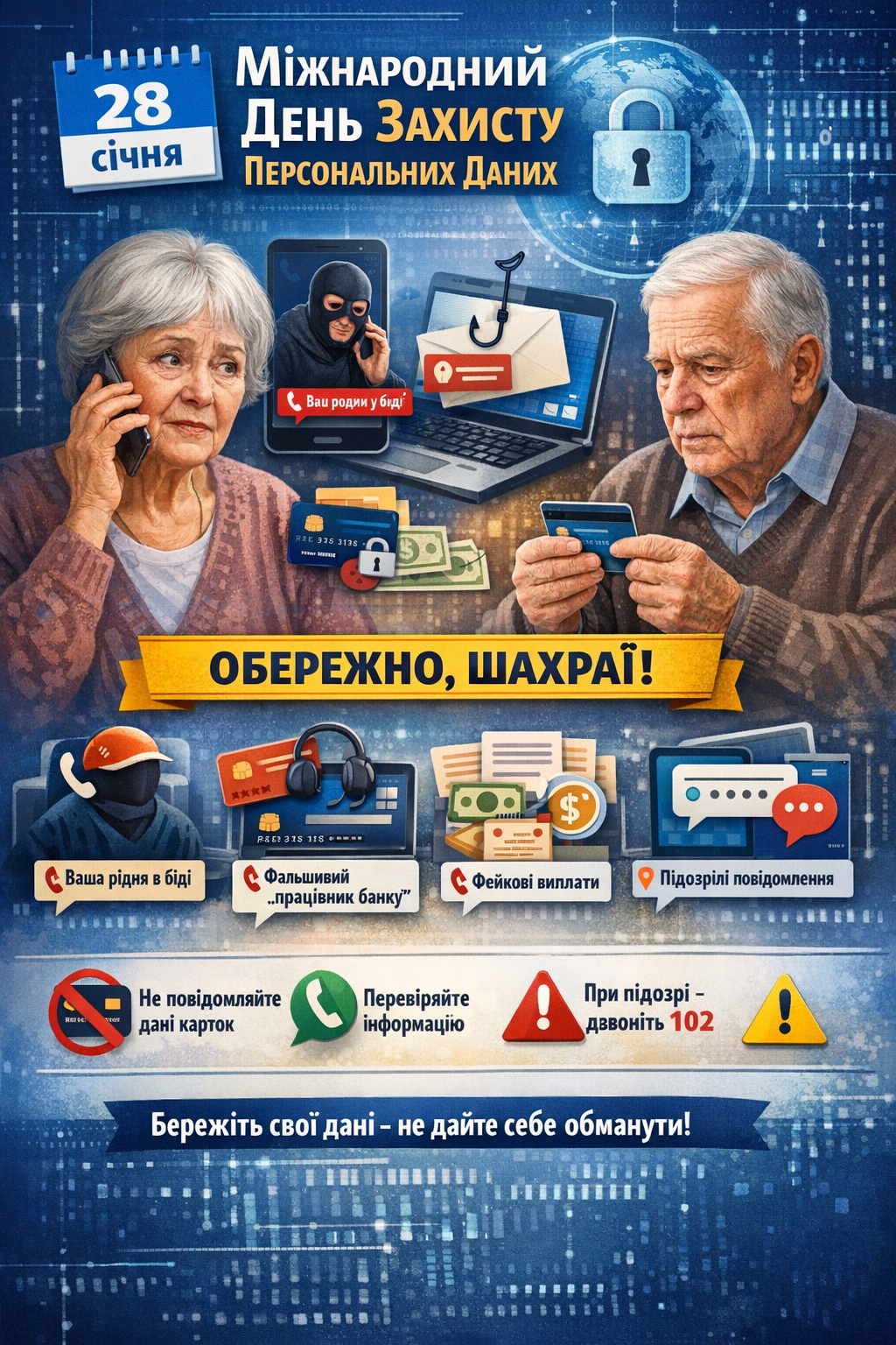 Міжнародний день захисту персональних даних: як уберегти себе від шахраїв